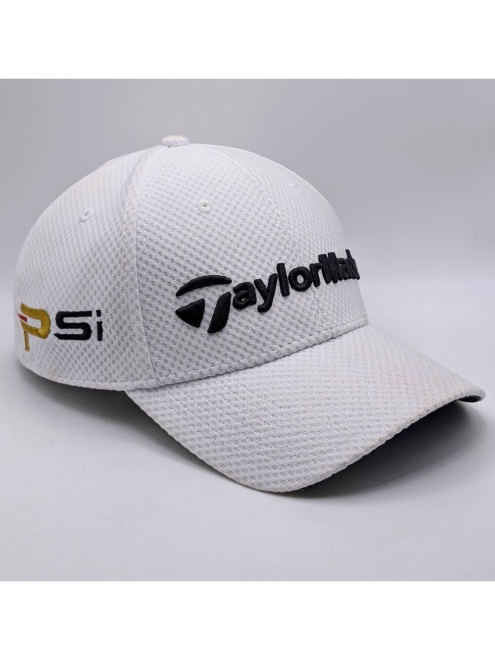TaylorMade M1 PSI Fitted Golf Hat Stretch White Unisex Cap Size Adult L/XL